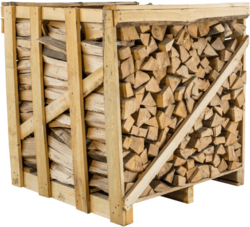 Dřevo štípané v bedně - ilustrační obrázek